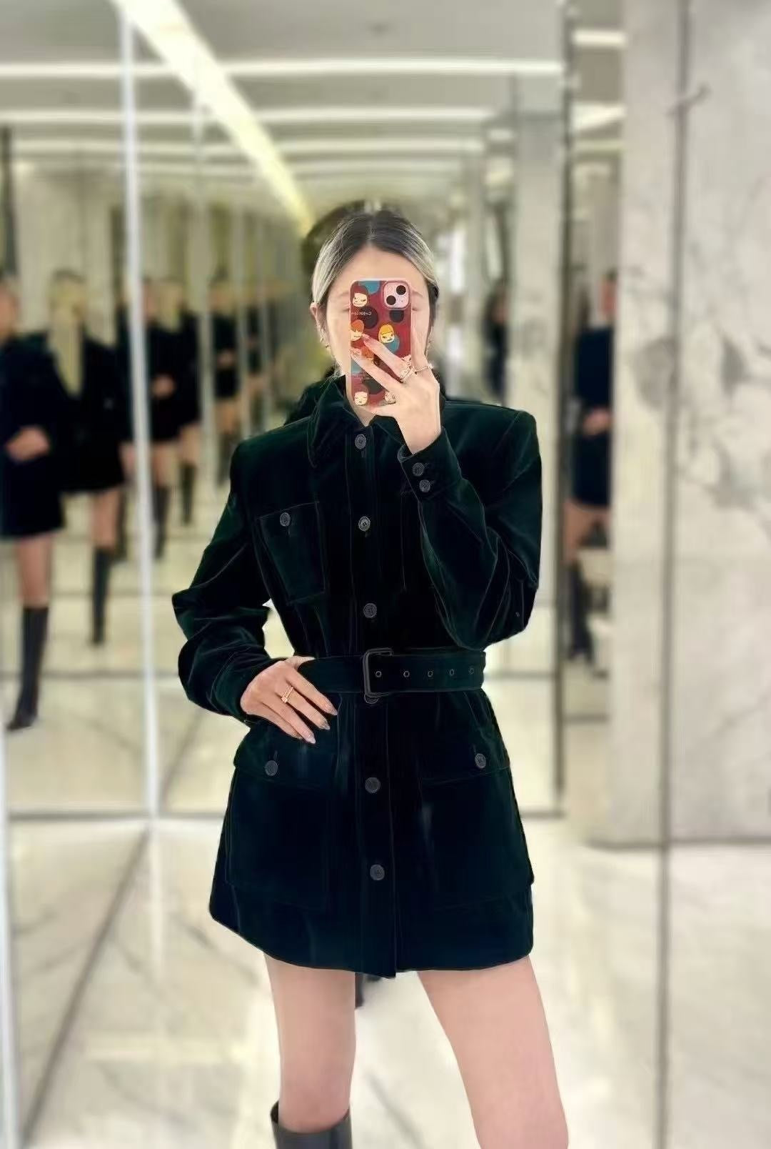 Saint lau 25fw velvet jacket