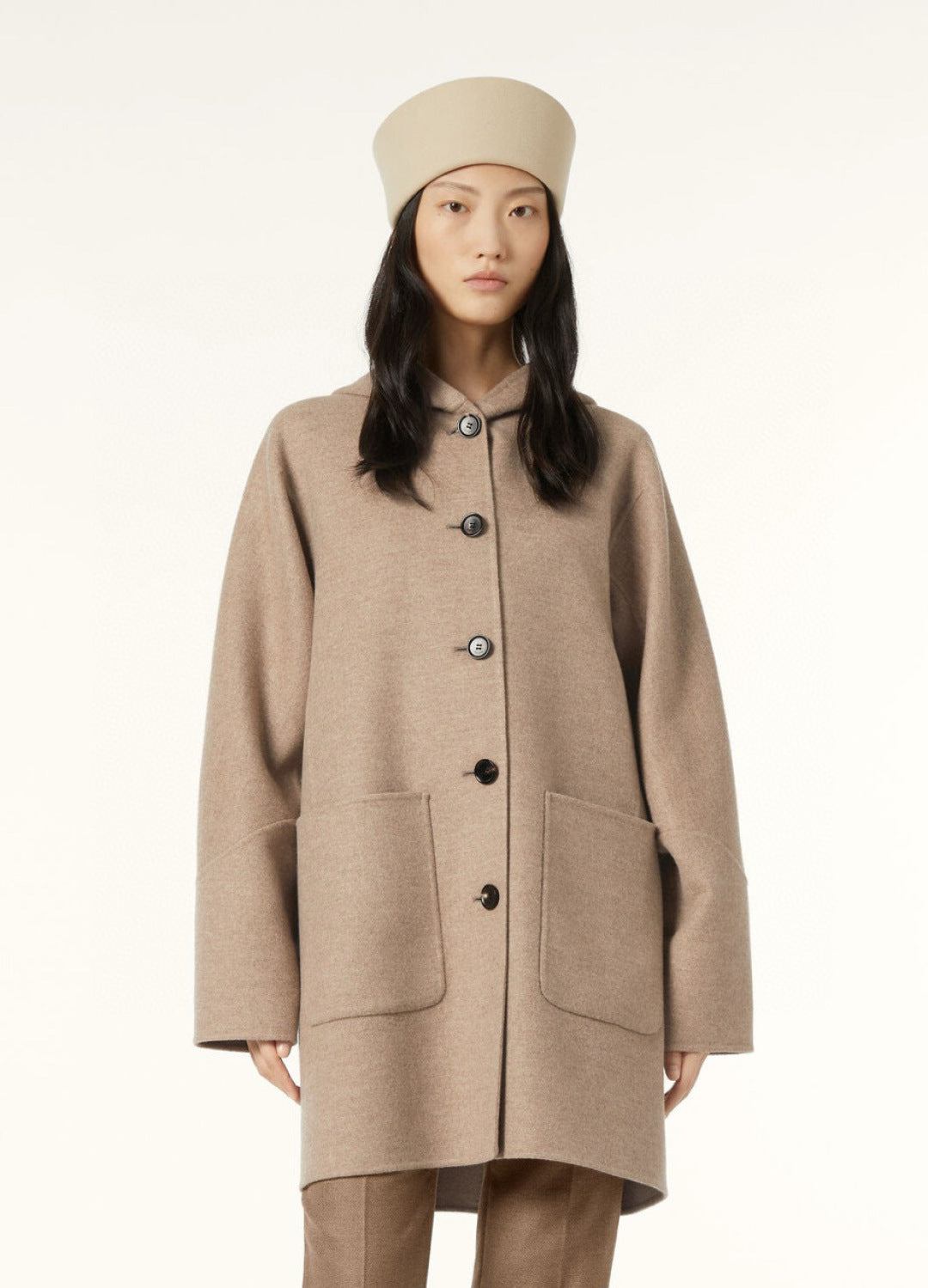 Loro 25fw hooded coat