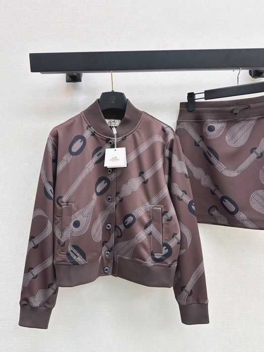 Herm 25fw printed suit