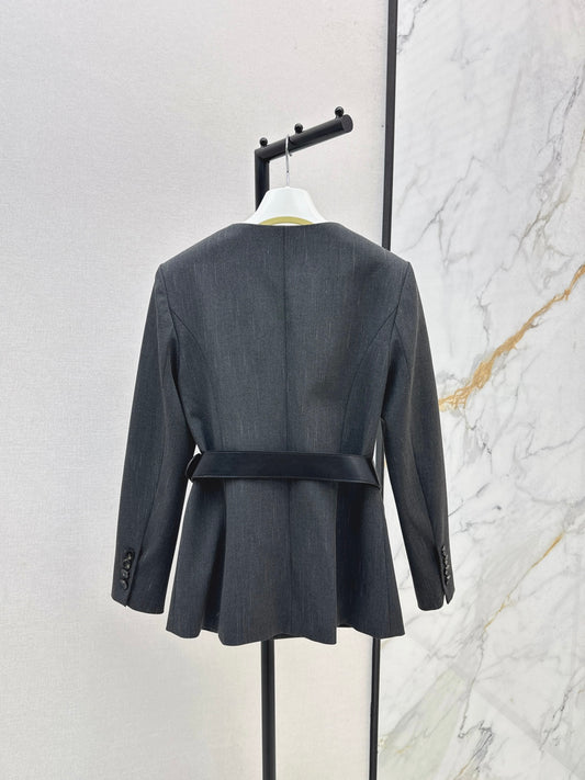 Loe 25fw belt jacket