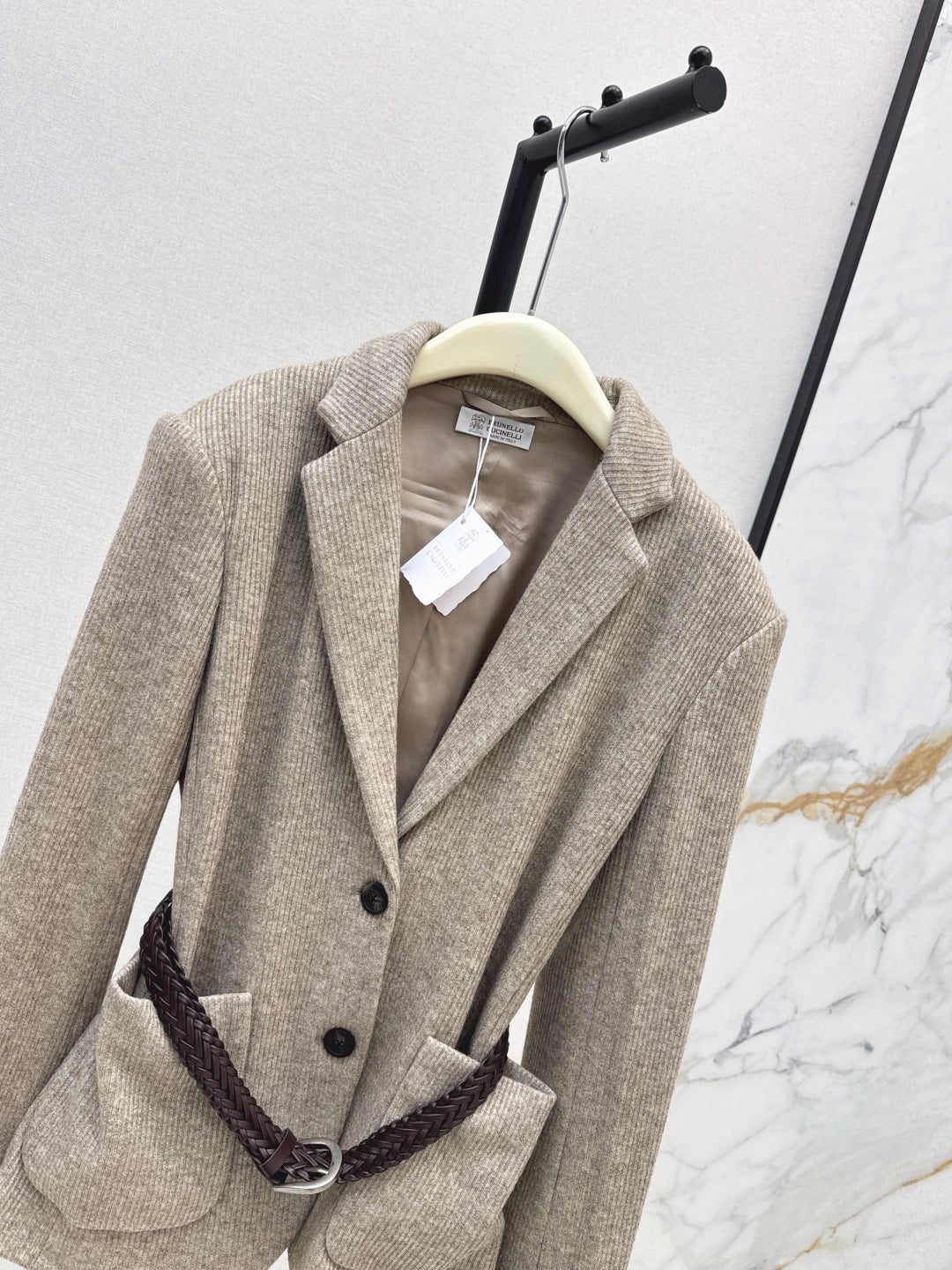 Brun 25fw belt blazer