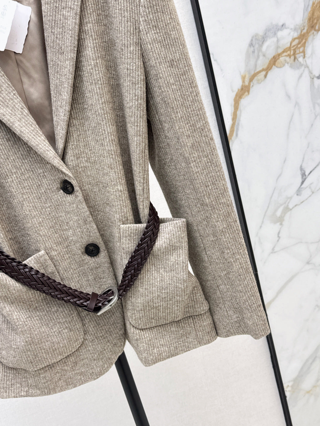 Brun 25fw belt blazer