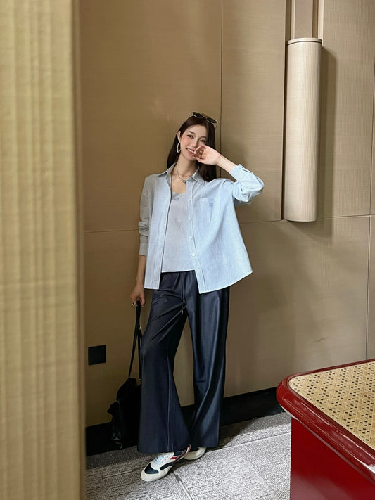 Loe 25fw vest shirt set