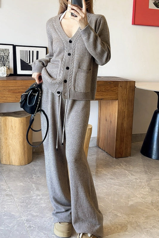 Loro 25fw knitted suit