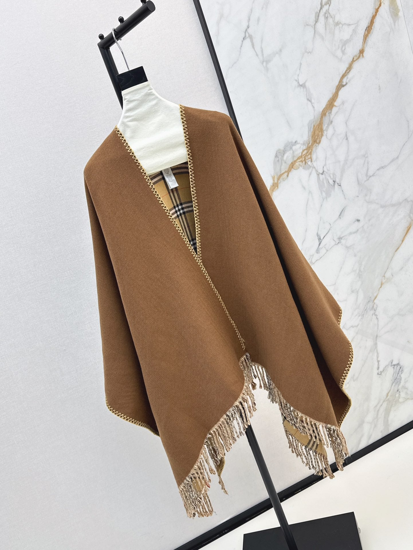 Bur 25fw cape shirt scarf