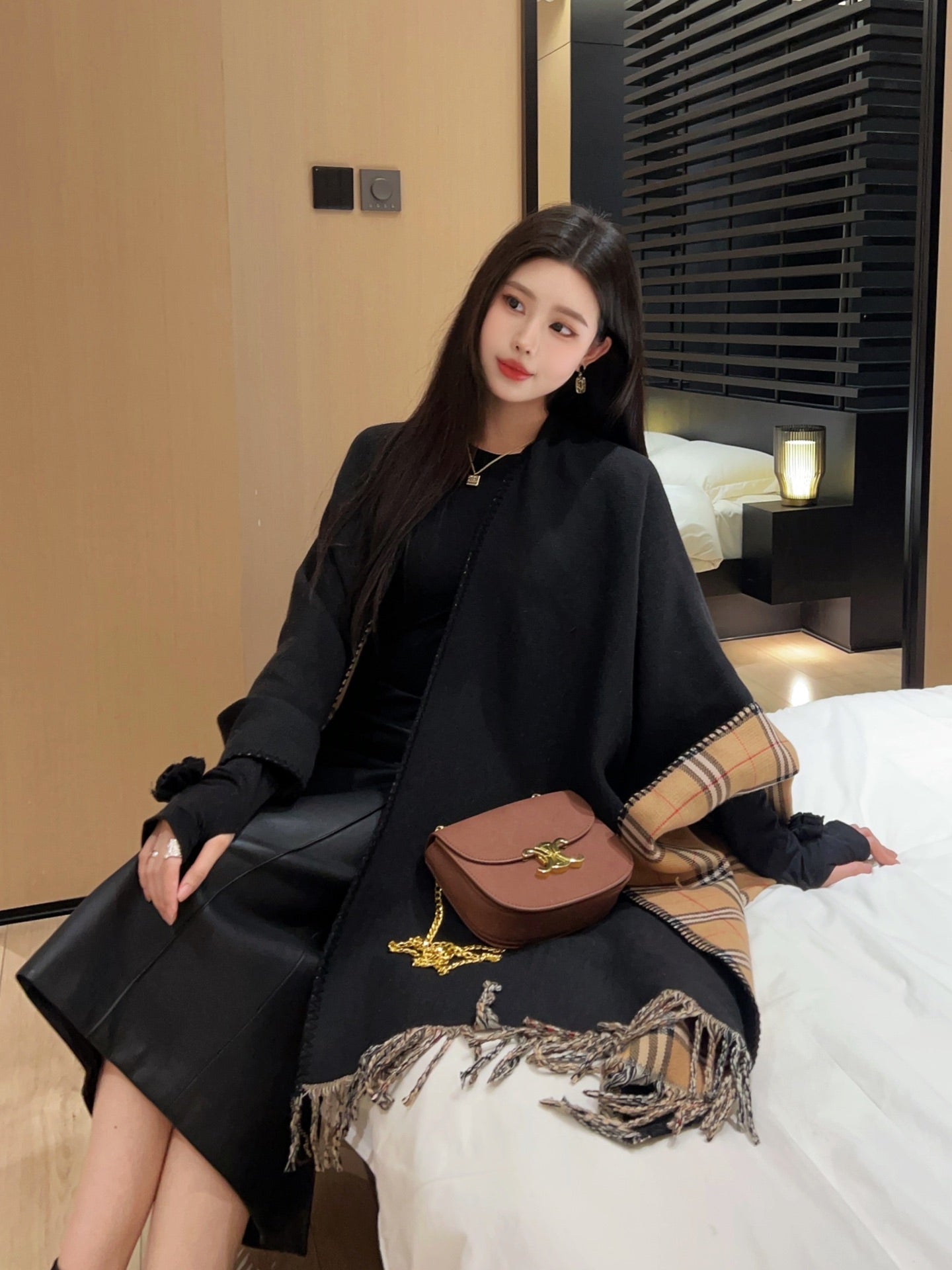 Bur 25fw cape shirt scarf