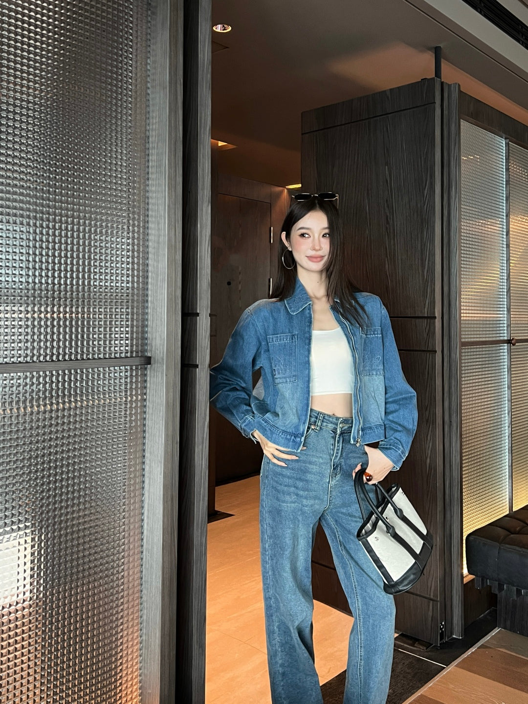 Loro 25fw embroidered jacket