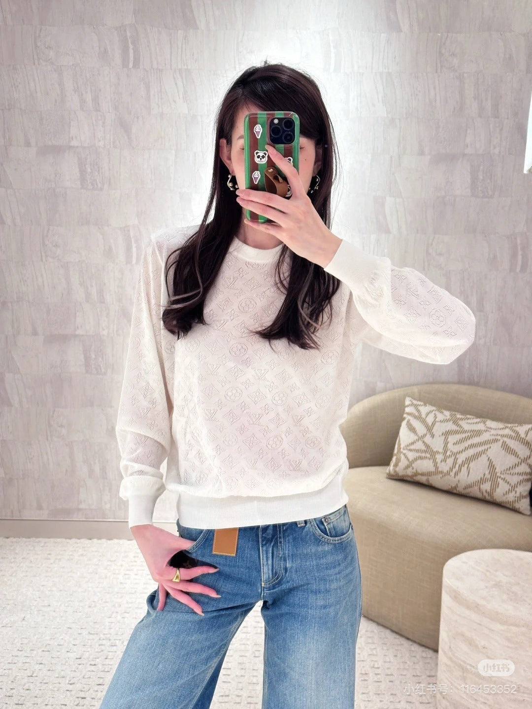 Louis 25fw jacquard sweater