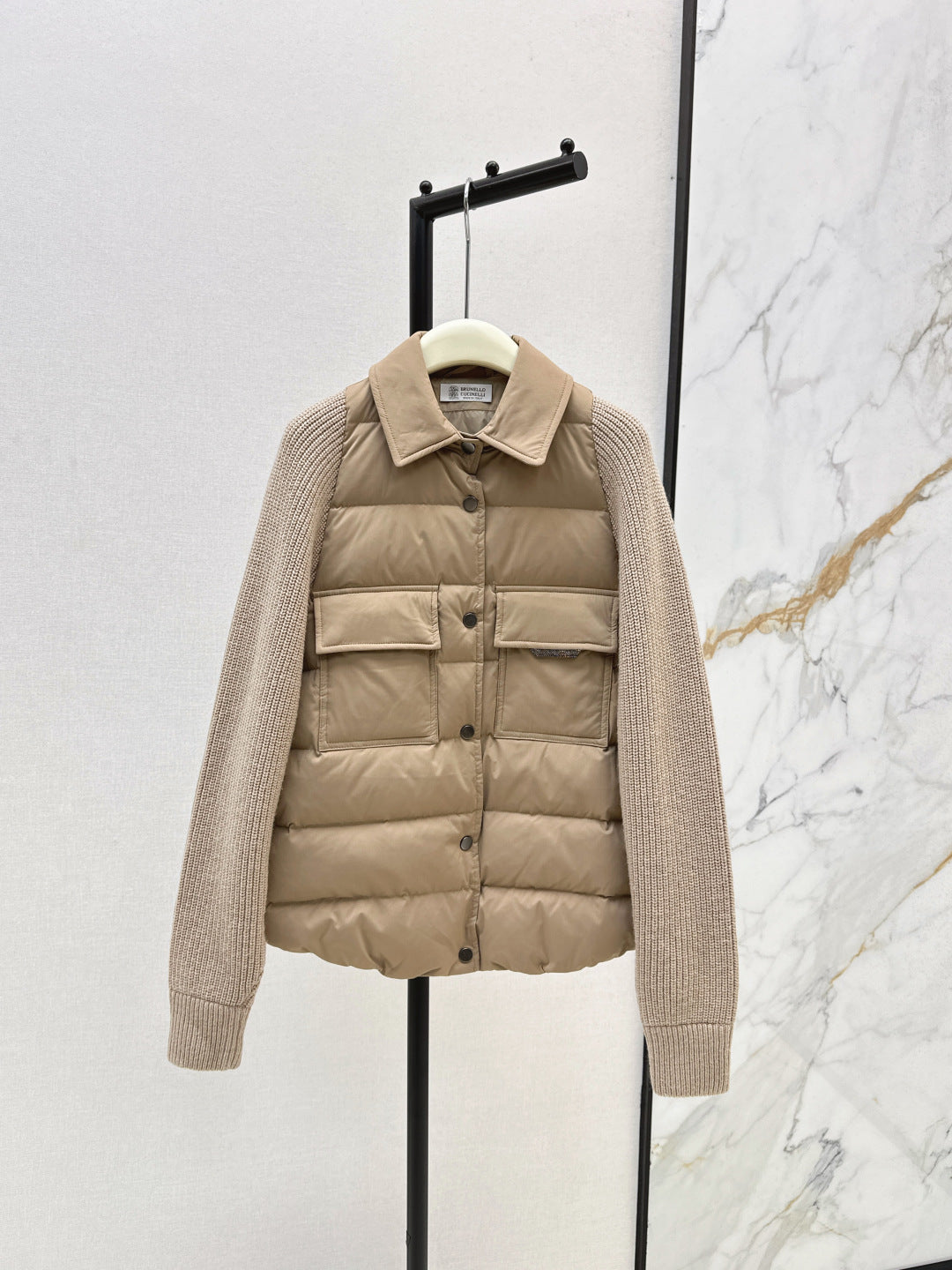 Brune 25fw knitted down jacket