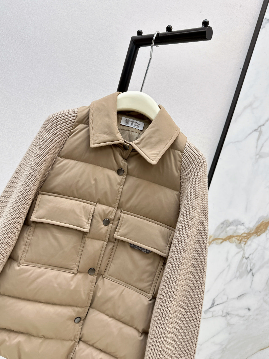 Brune 25fw knitted down jacket