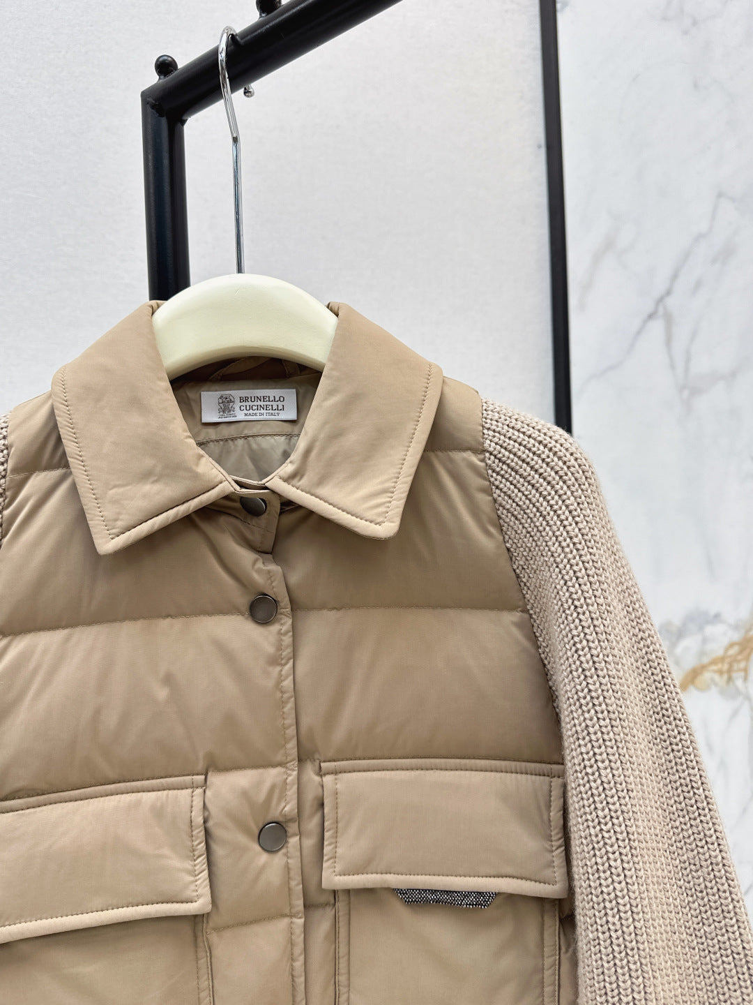 Brune 25fw knitted down jacket