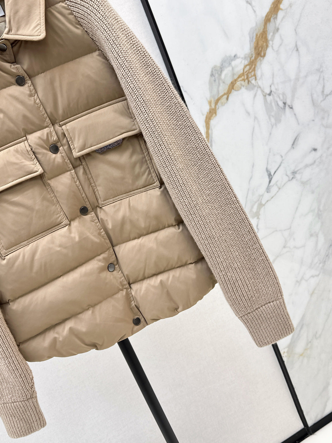 Brune 25fw knitted down jacket