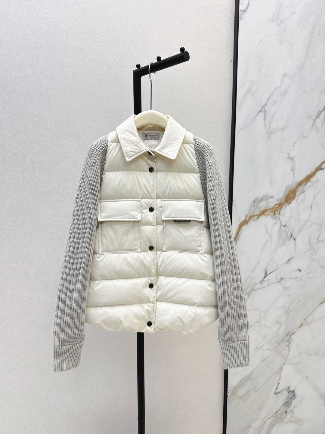 Brun 25fw knitted down jacket