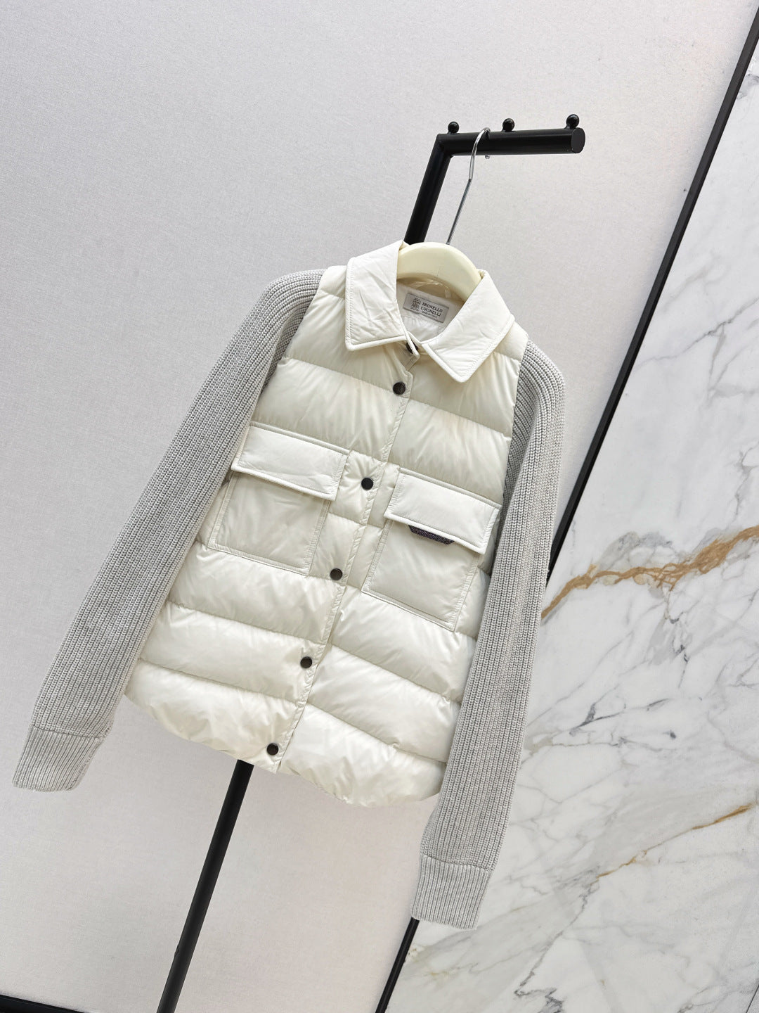 Brun 25fw knitted down jacket