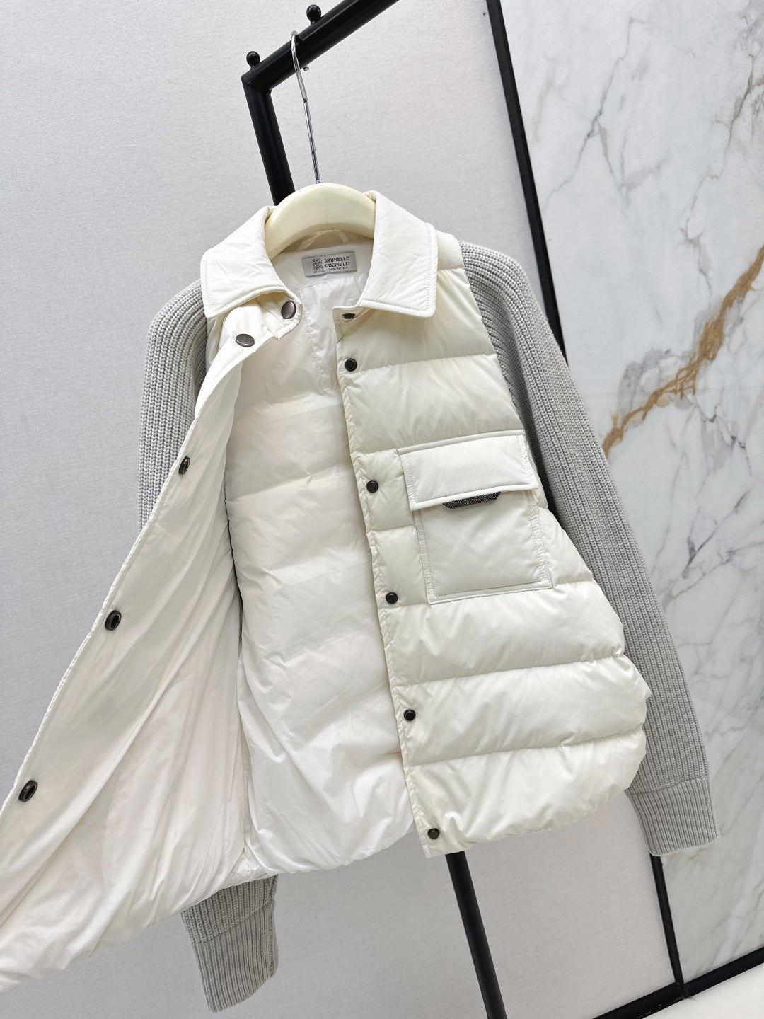 Brun 25fw knitted down jacket