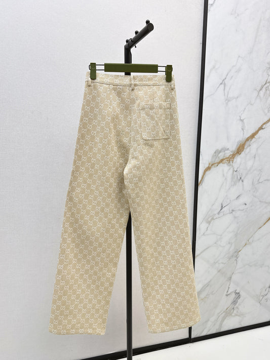 Guc 25fw jacquard jeans