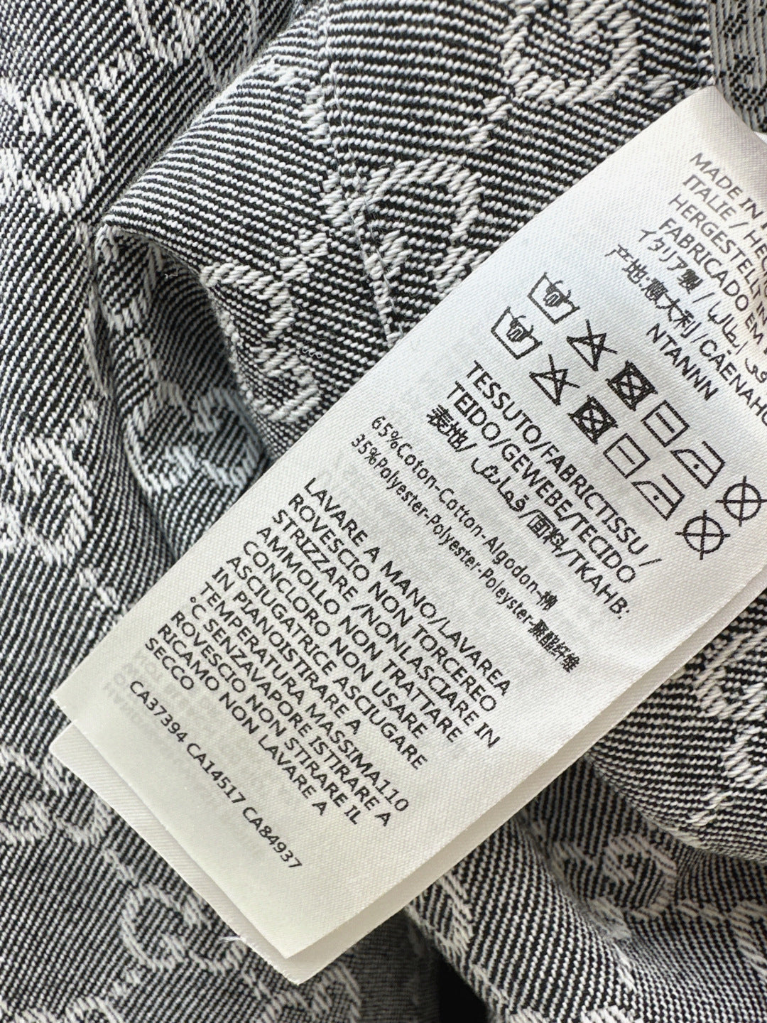 Guc 25fw jacquard jeans