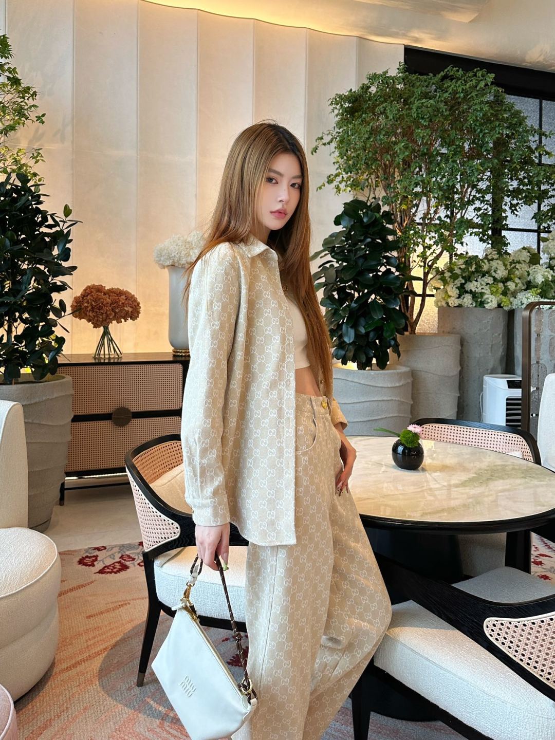 Guc 25fw jacquard shirt