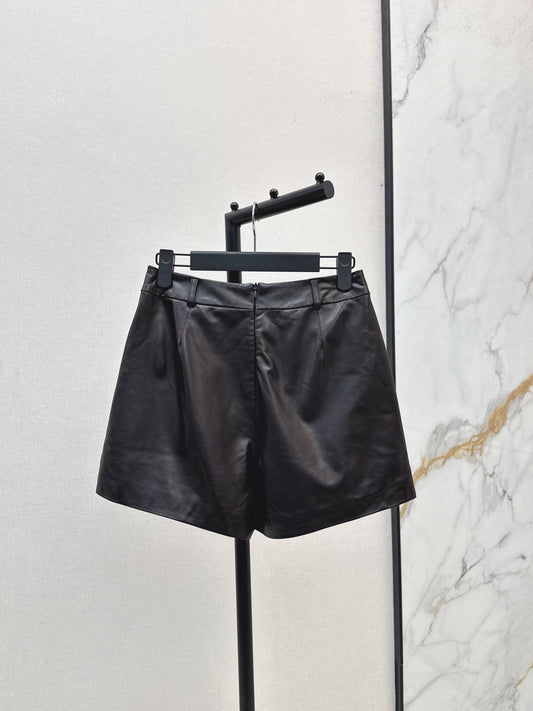 Pra 25fw leather skirt