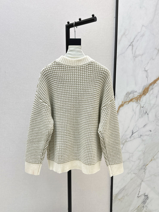 Brun 25fw embroidered sweater