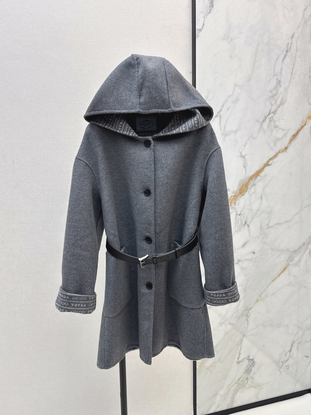 Pra 25fw jacquard coat