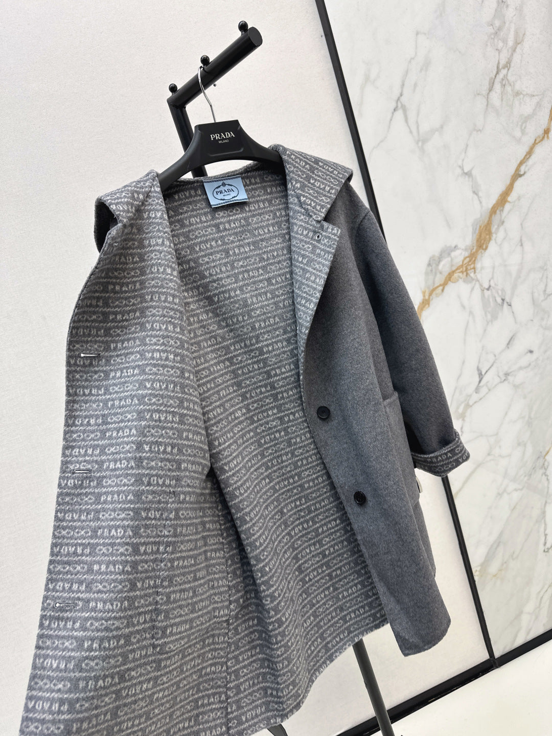 Pra 25fw jacquard coat