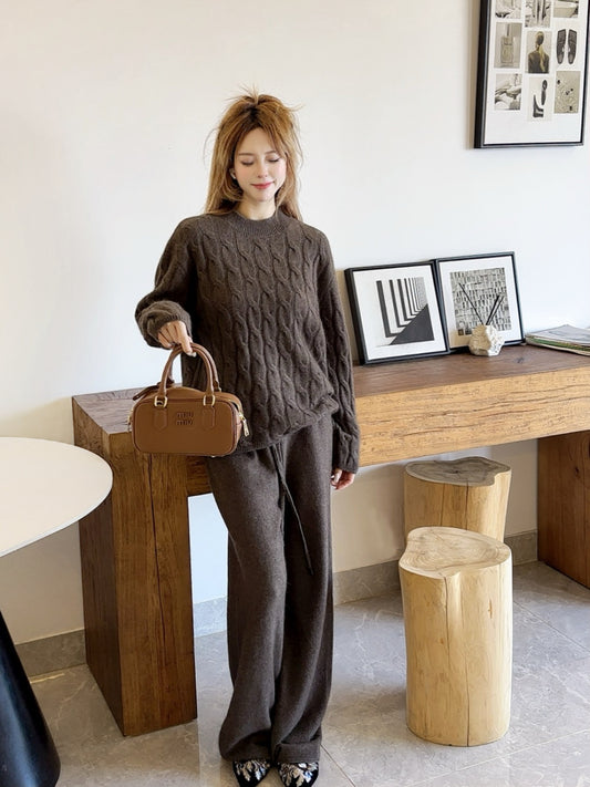 Loro 25fw knitted suit