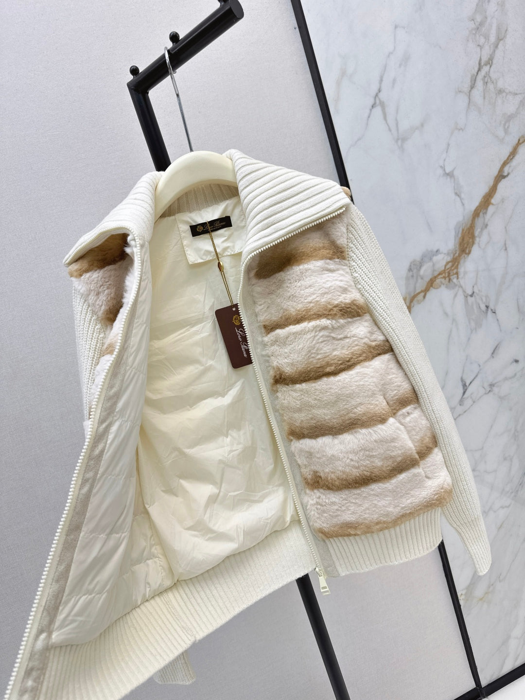 Loro 25fw patchwork jacket