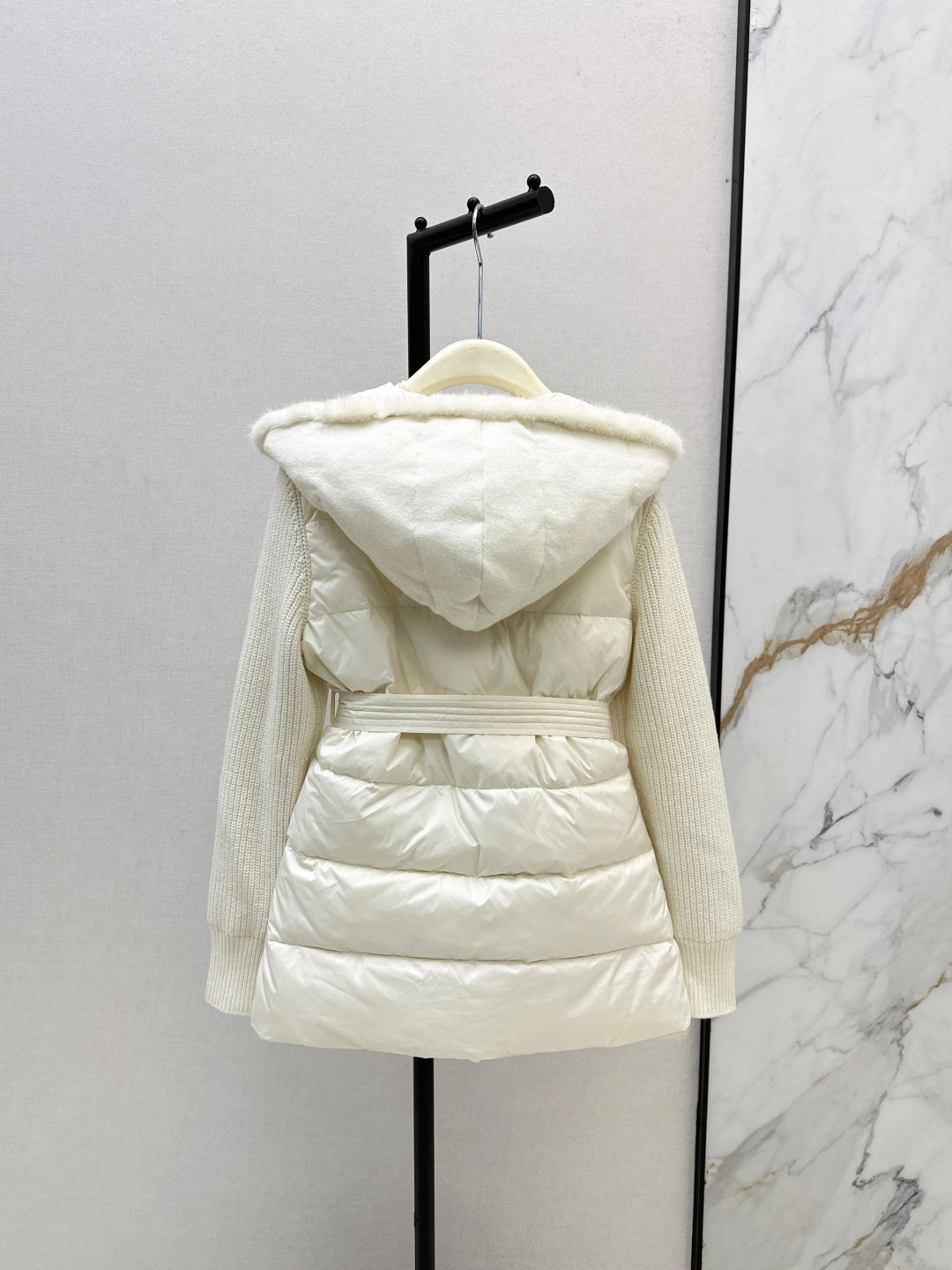 Loro 25fw patchwork down jacket