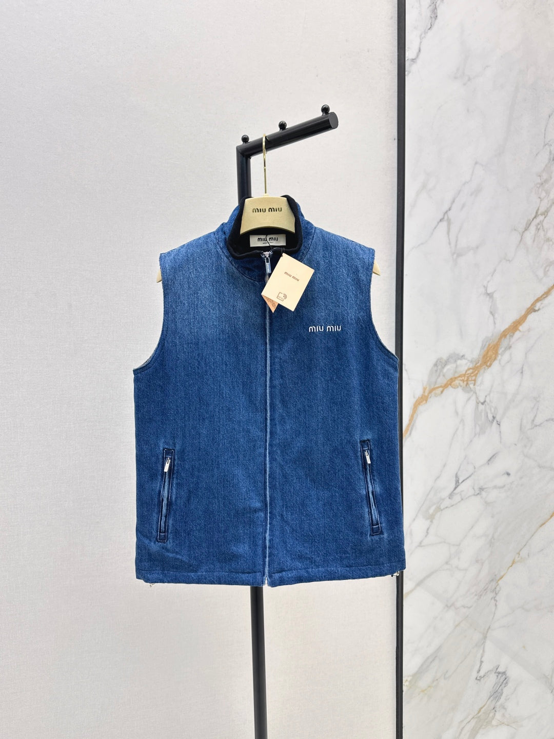 MiU 25fw denim vest