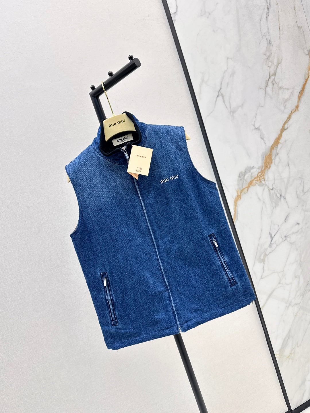 MiU 25fw denim vest