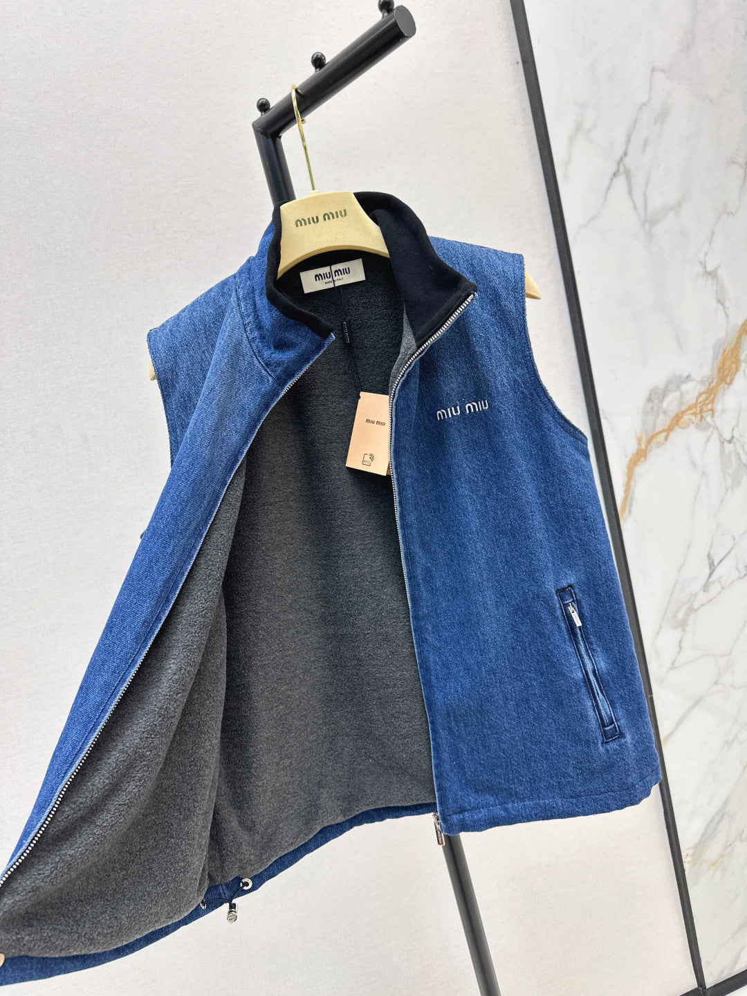 MiU 25fw denim vest