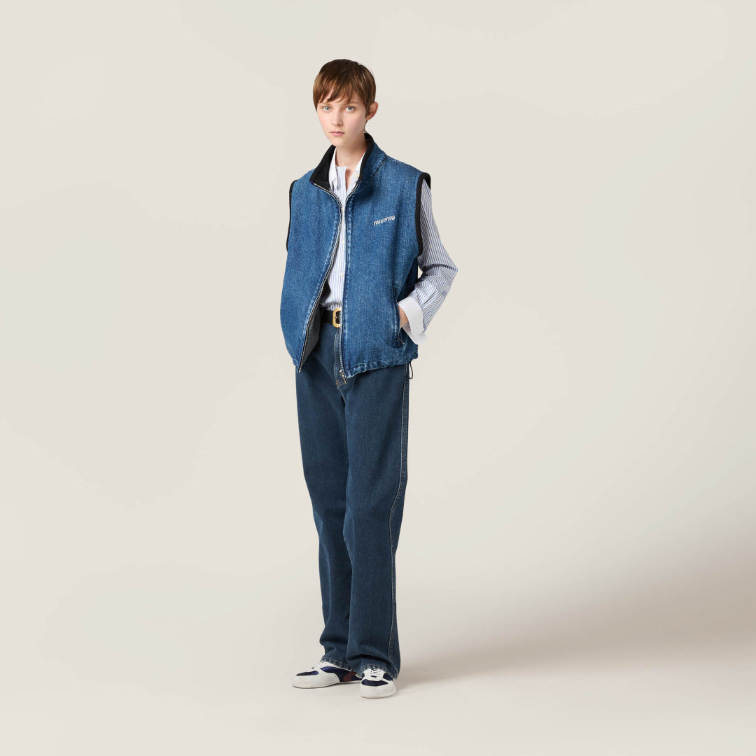 MiU 25fw denim vest