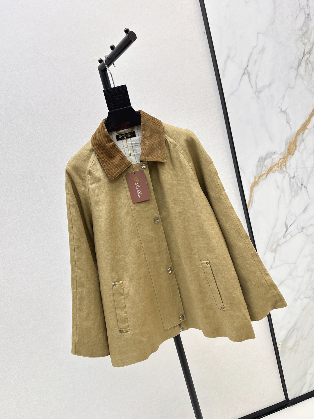 Loro 25fw lapel linen jacket