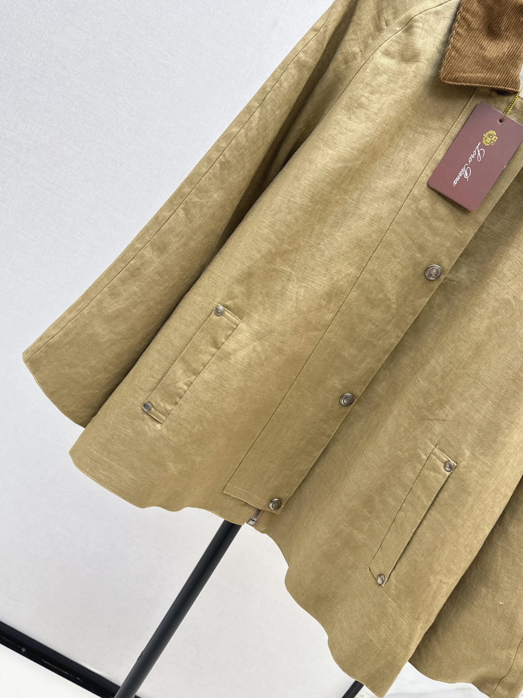 Loro 25fw lapel linen jacket