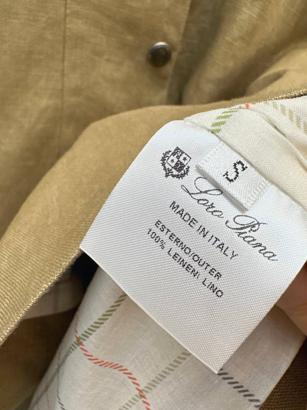 Loro 25fw lapel linen jacket