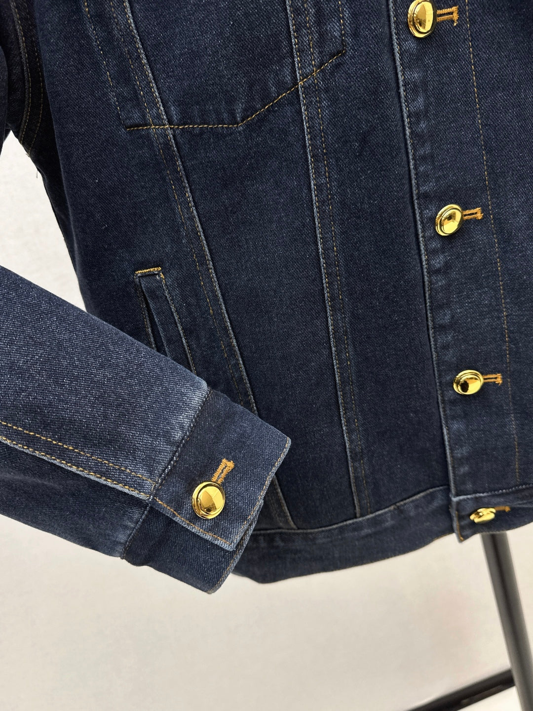Miu 25fw denim padded jacket