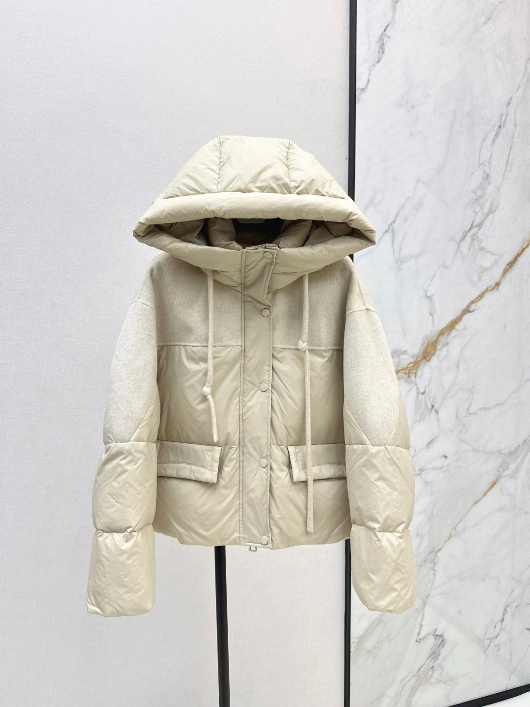 Max 25fw patchwork down jacket