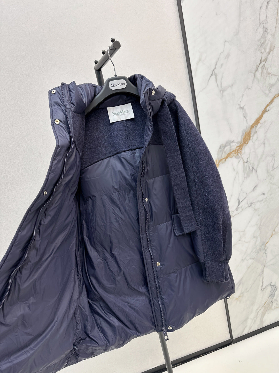 Max 25fw patchwork down jacket