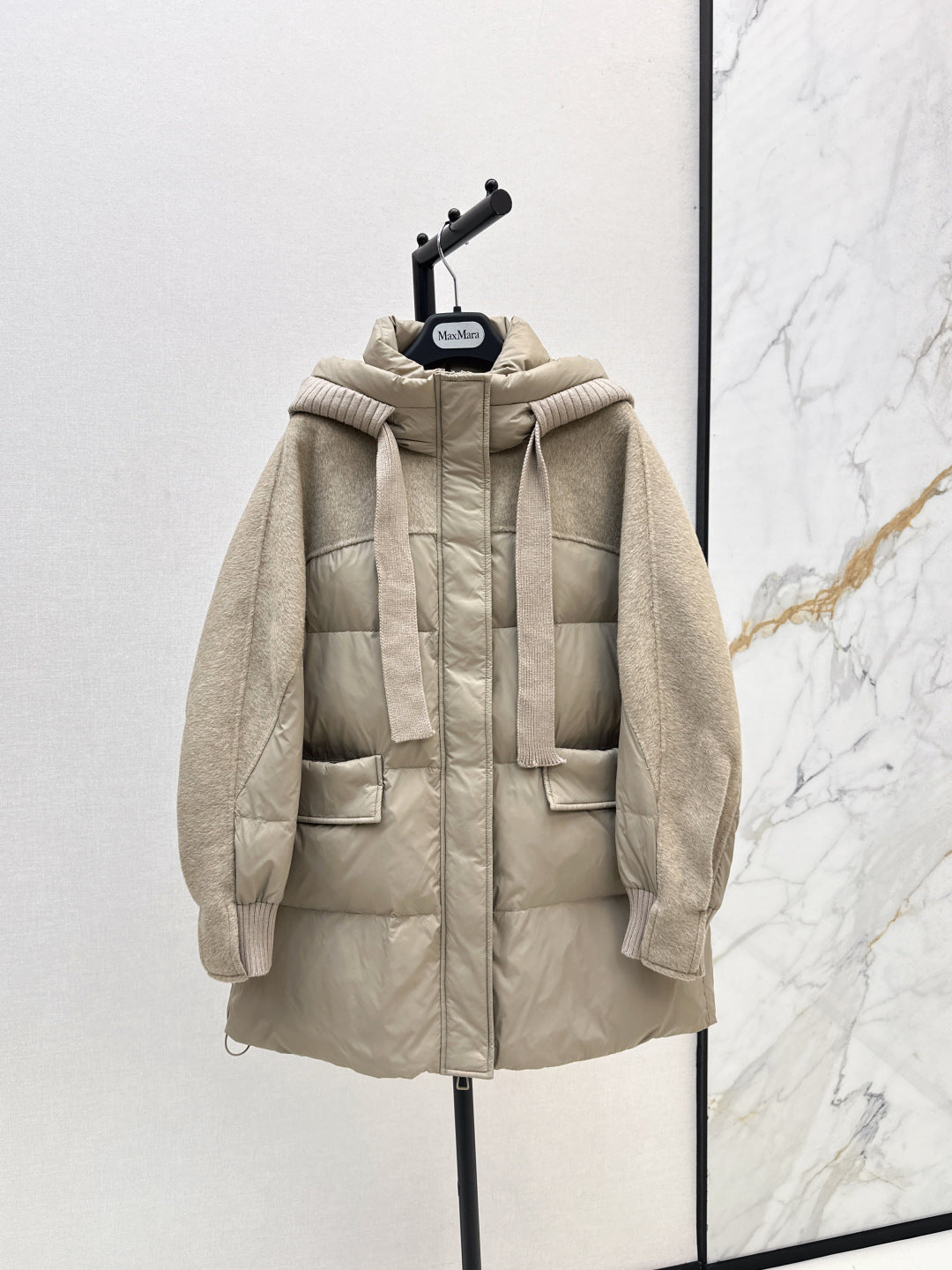 Max 25fw patchwork down jacket