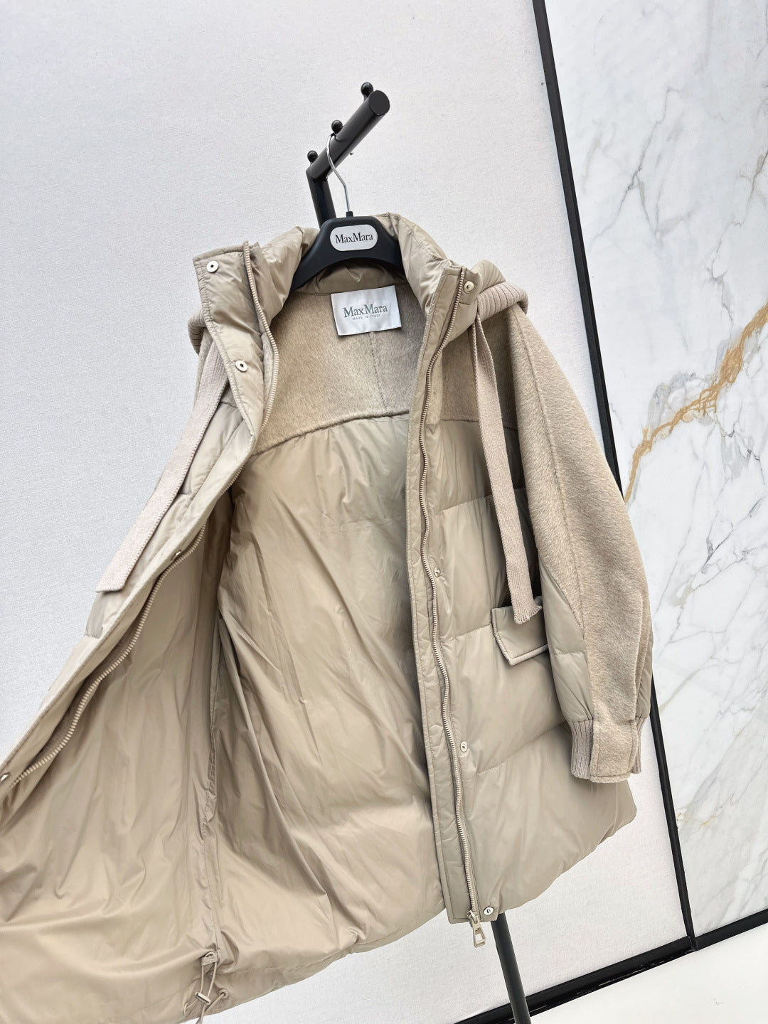 Max 25fw patchwork down jacket