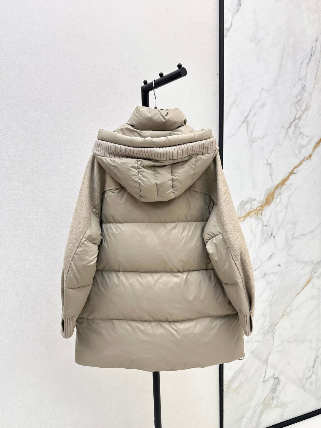 Max 25fw patchwork down jacket