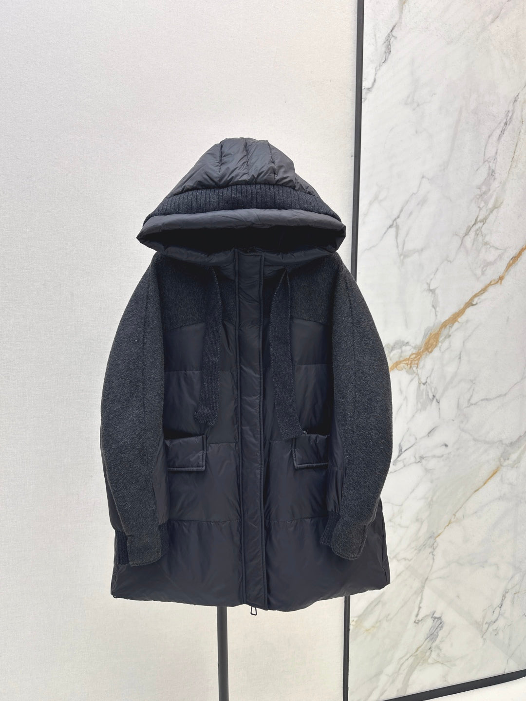 Max 25fw patchwork down jacket