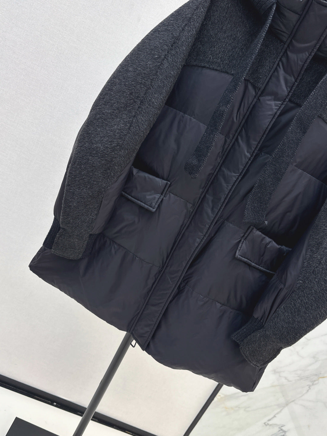 Max 25fw patchwork down jacket