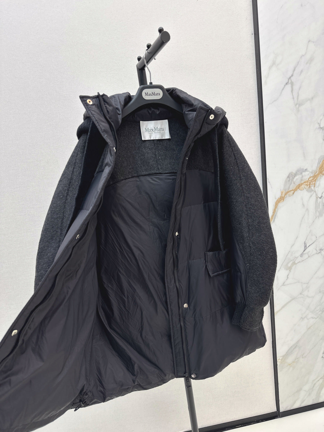 Max 25fw patchwork down jacket