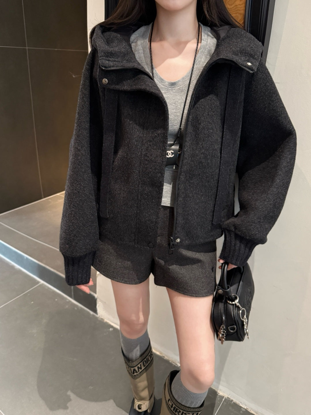 Max 25fw Hooded jacket