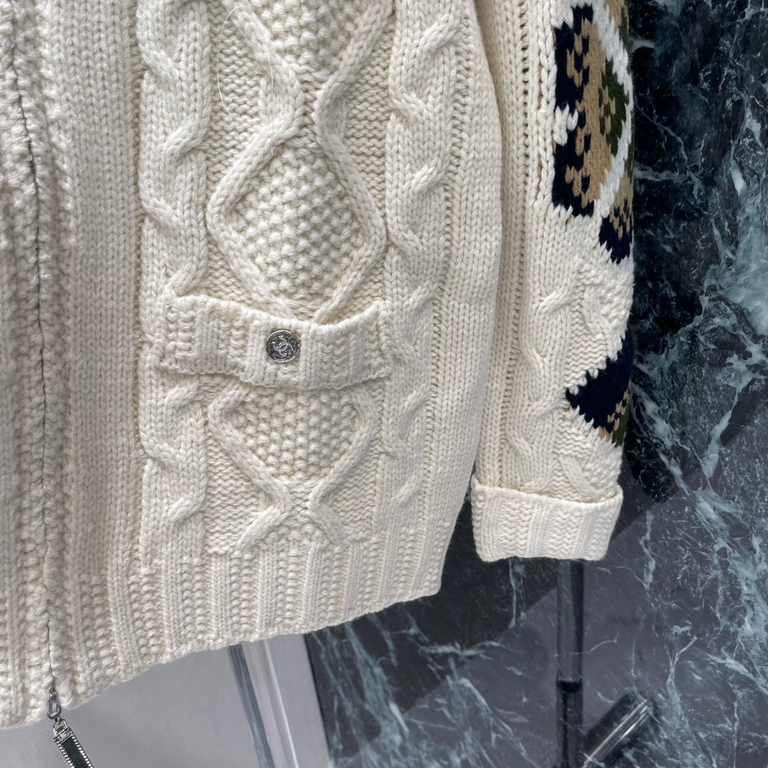 Chan 25fw jacquard sweater