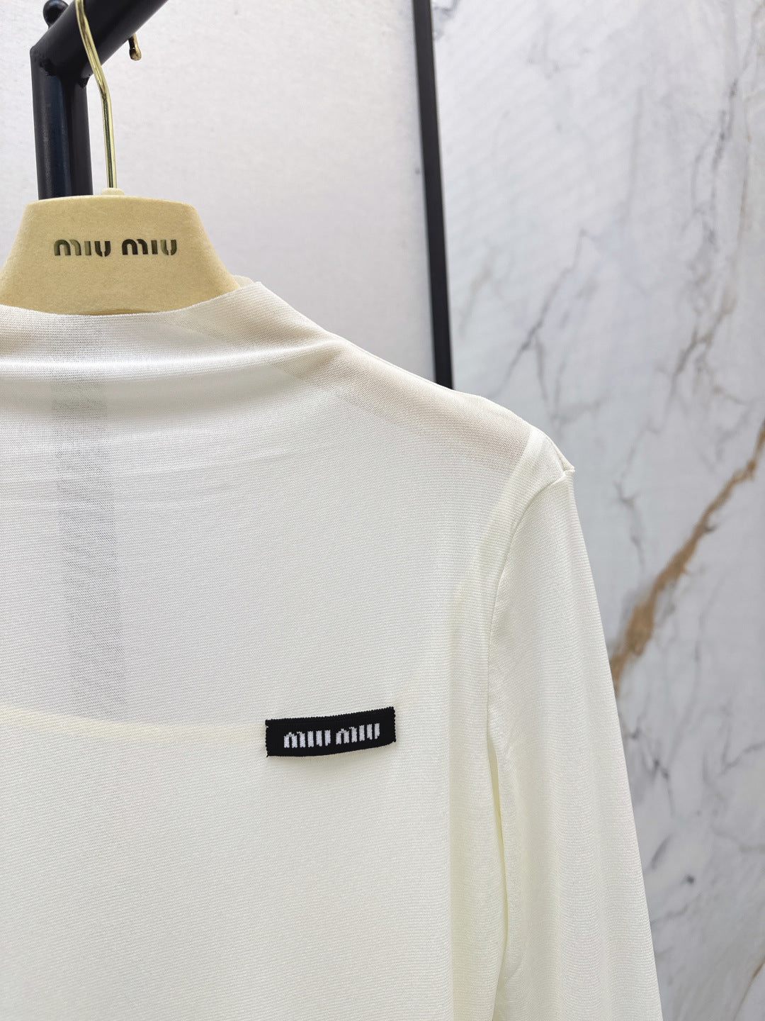 Miu 25fw mesh bottoming shirt