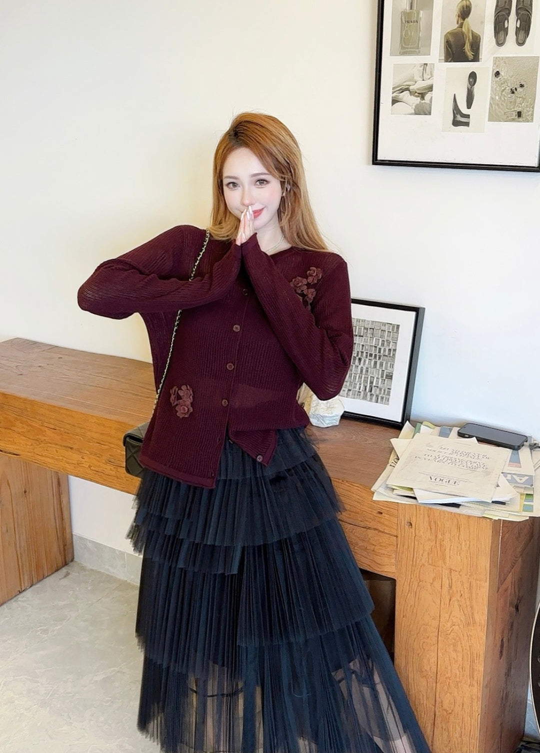 Chan 25fw knit cardigan