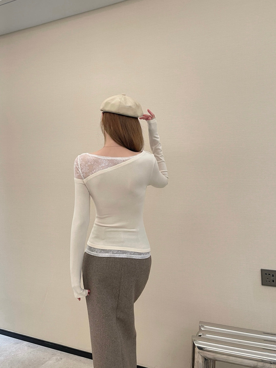 Miu 25fw lace shirt